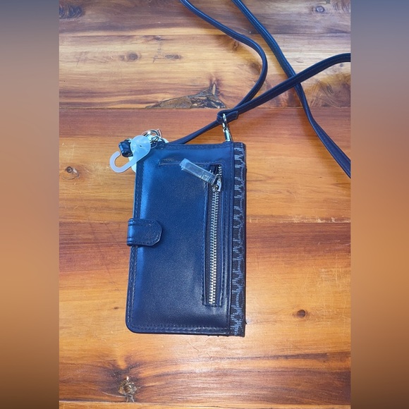 CNwt crossbody wallet purse by Time and Tru Women's Natalie String navy Blue - Picture 9 of 12